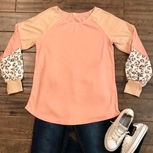 Leopard Block Long Sleeve Brand New Shirt